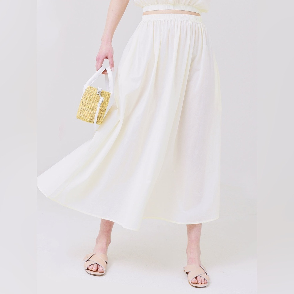 Stark X Long Skirt Tan size large sold on st‎ Bernard sold out 100% cotton